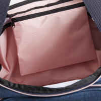 Horse Riding Equipment Bag Duffle 55 Litres - Dark Blue/Pink.
