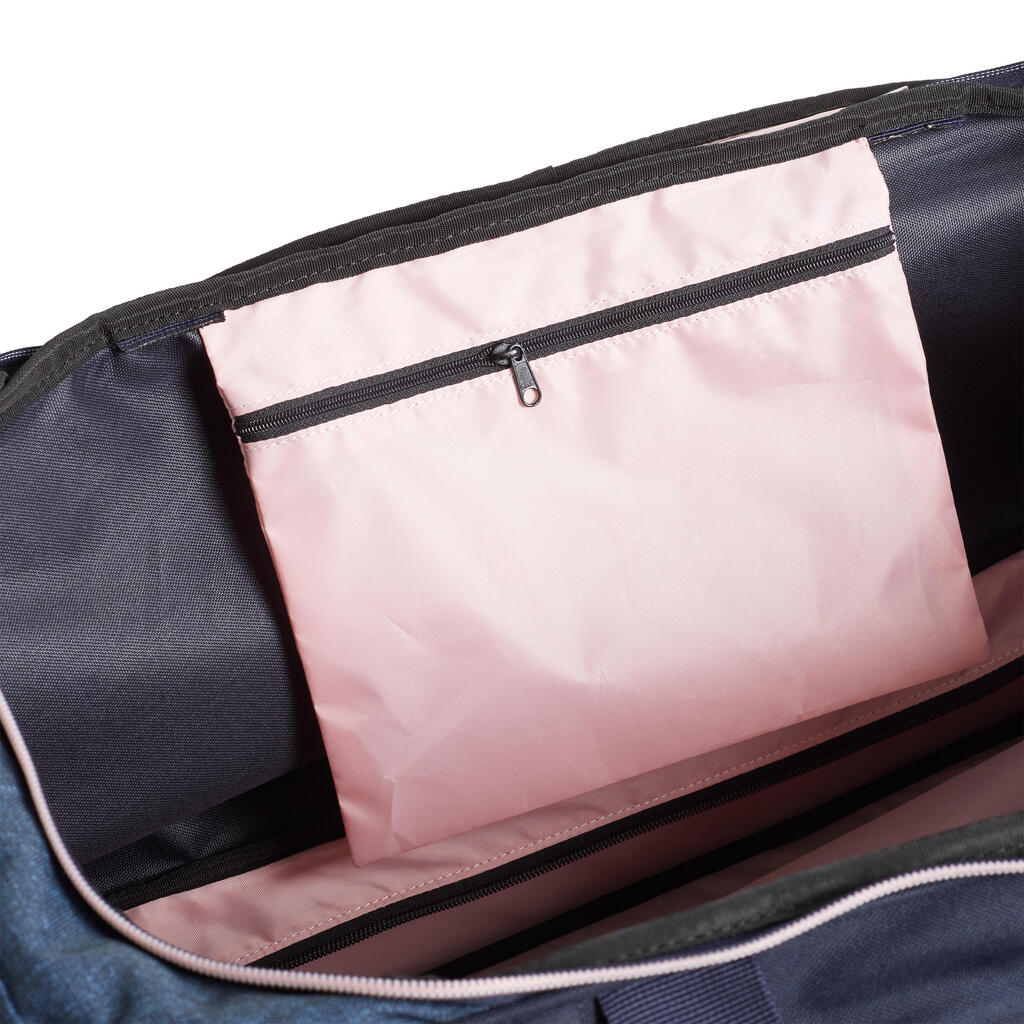 Horse Riding Trolley Bag 80 Litres - Dark Blue/Pink