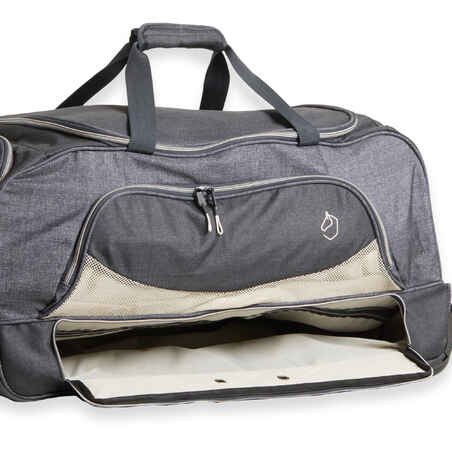 Horse Riding Trolley Bag 80 Litres - Grey/Beige