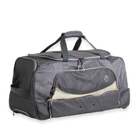Horse Riding Trolley Bag 80 Litres - Grey/Beige