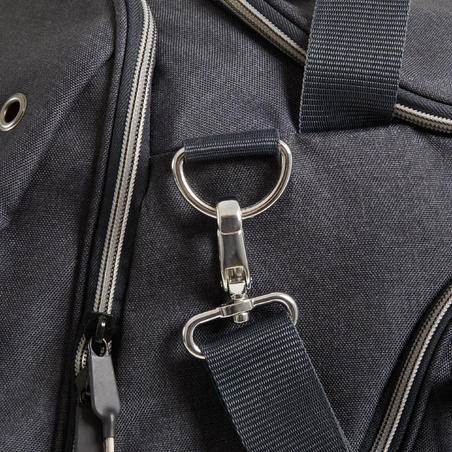 Horse Riding Equipment Duffle Bag 55 Litres - Grey/Beige