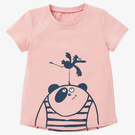 Kids' Unisex Cotton Multisport T-Shirt - Pink