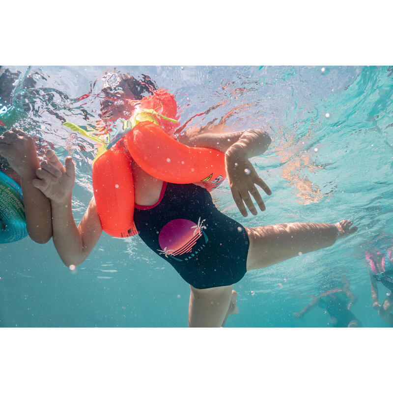 Opblaasbaar zwemvest voor kinderen van 18-30 kg oranje