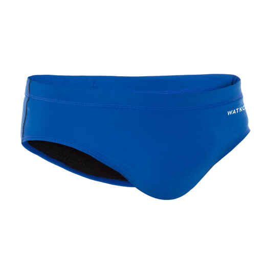 Men's Water Polo Briefs 500 - Plain Blue