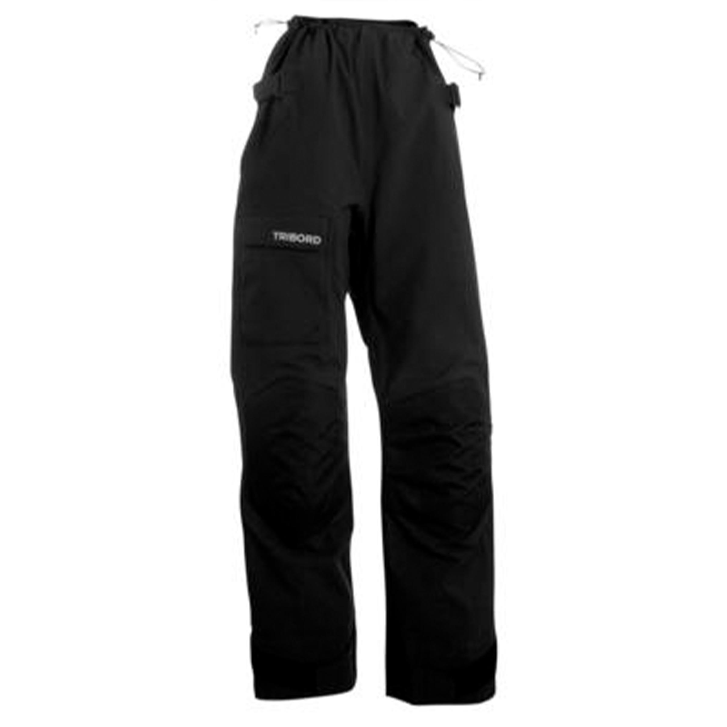Women's OFFSHORE900 waterproof overtrousers Black Tribord Decathlon