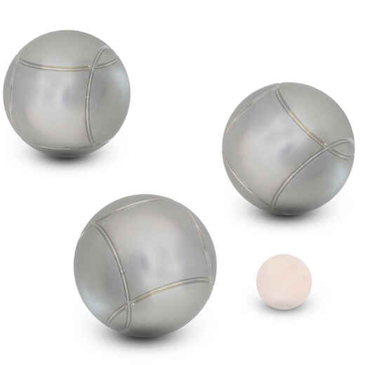 
      Set of Grooved Recreational Petanque Boules 100 Tri-Pack
  