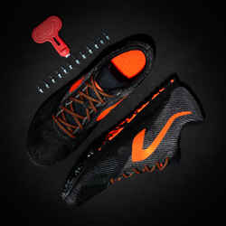 ATHLETICS CROSS-COUNTRY SHOES WITH SPIKES - BLACK/ORANGE