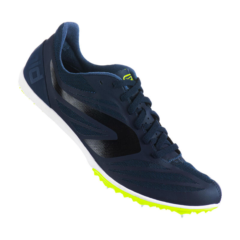 Scarpe chiodate atletica AT MID azzurro-nero-giallo