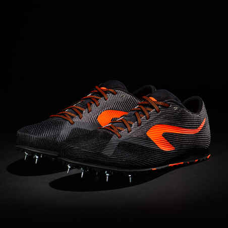 ATHLETICS CROSS-COUNTRY SHOES WITH SPIKES - BLACK/ORANGE