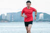 เสื้อยืดผู้ชายสำหรับใส่วิ่งมีคุณสมบัติระบายอากาศได้ดีรุ่น DRY (สีแดง)