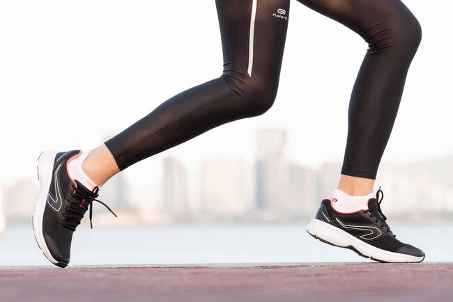 Women Running Track Pants - BLACK