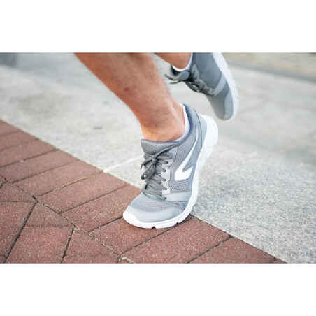 Men Run 100 Running Shoes Grey - Kalenji