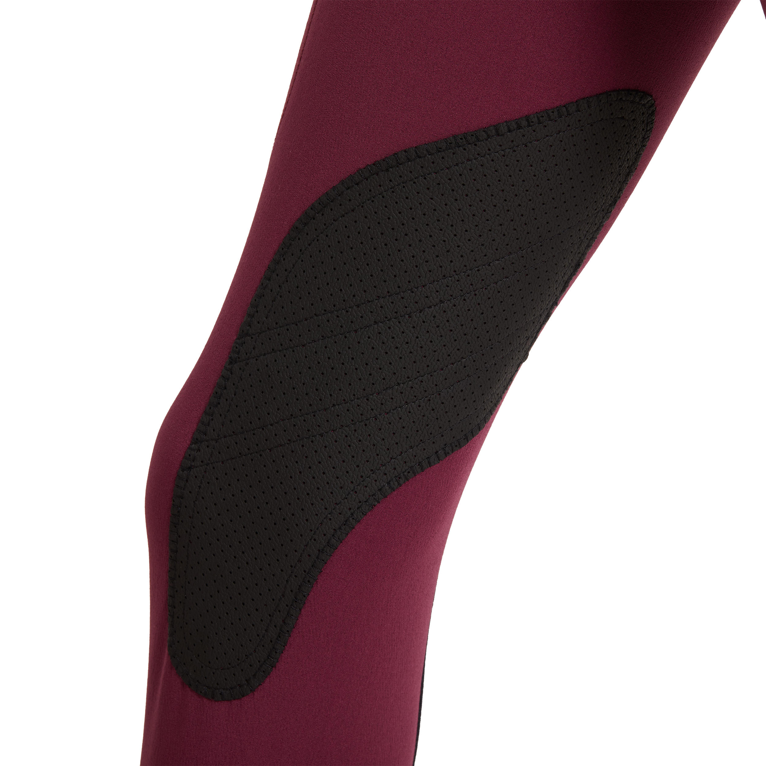 500 Mesh Kids' Horse Riding Jodhpurs - Plum/Navy 11/11