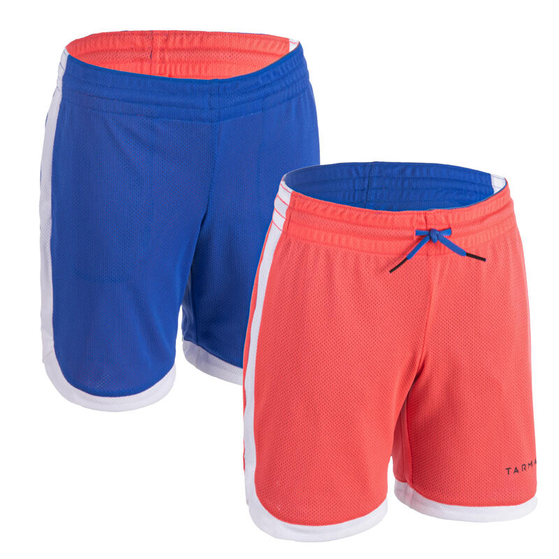 SHORT DE BASKET REVERSIBLE POUR GARCON/FILLE CONFIRME(E) ROSE BLEU SH500R