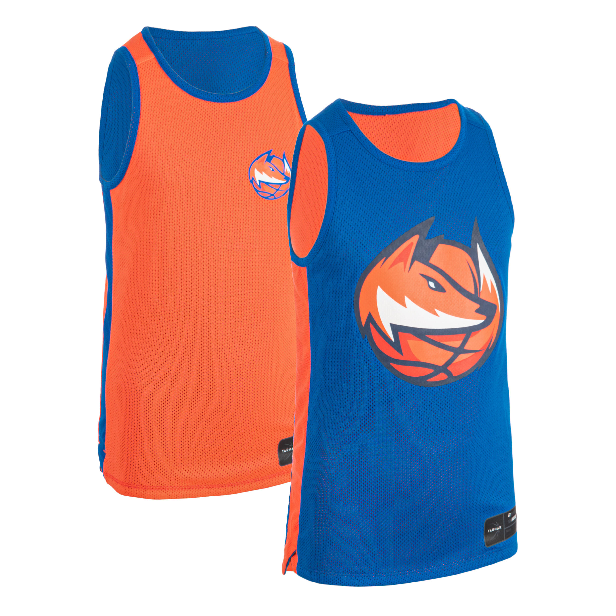 blue and orange basketball jersey