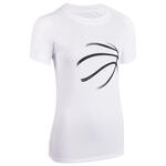 Women's Intermediate Basketball T-Shirt TS500 - Dark Grey