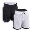 Boys'/Girls' Intermediate Reversible Basketball Shorts SH500R - White/Black