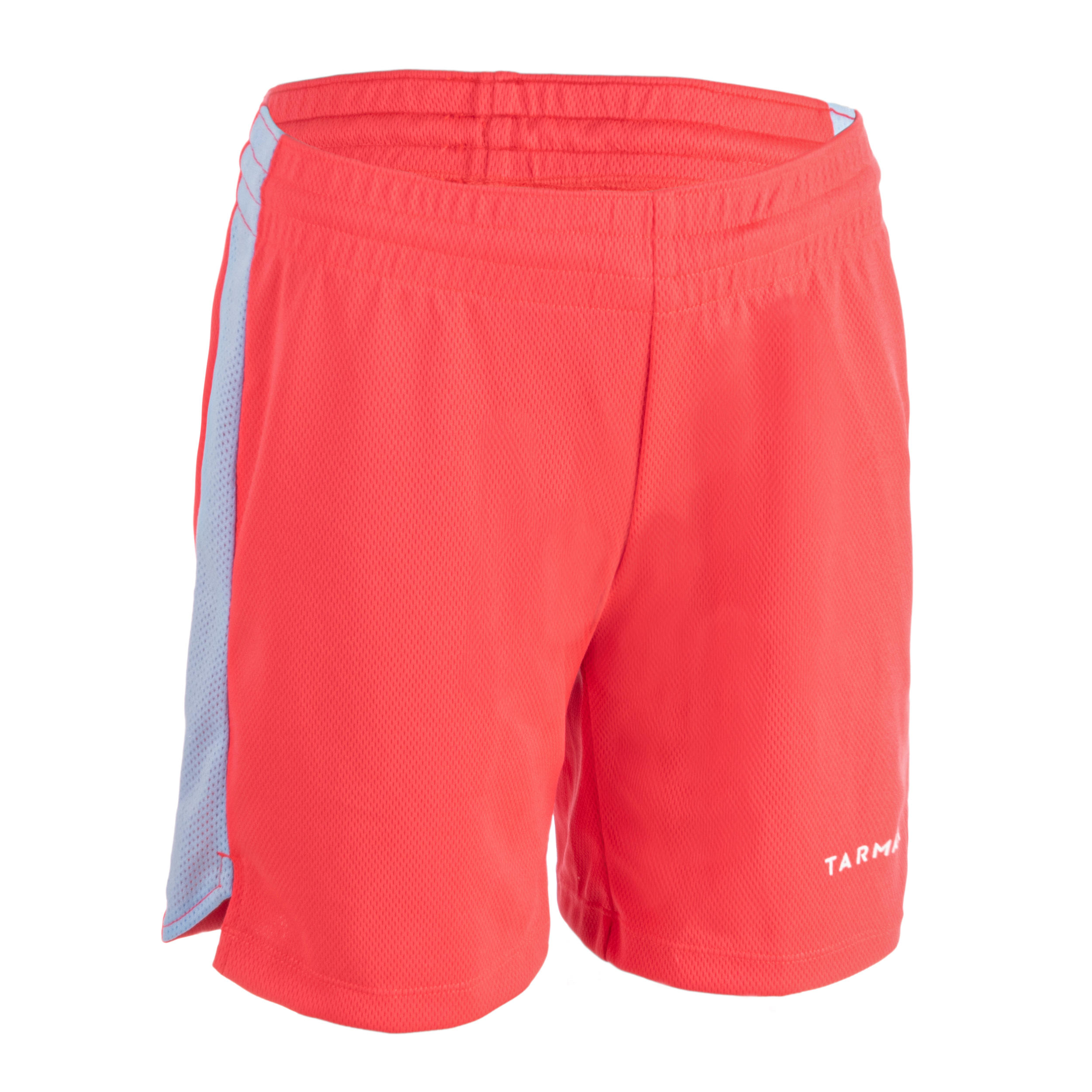 Boys'/Girls' Intermediate Basketball Shorts SH500 - Pink/Blue 1/3