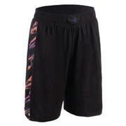 SH500 Women's Basketball Shorts - Black/Pink