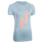 Women's Basketball T-Shirt TS500 - Blue/Grey
