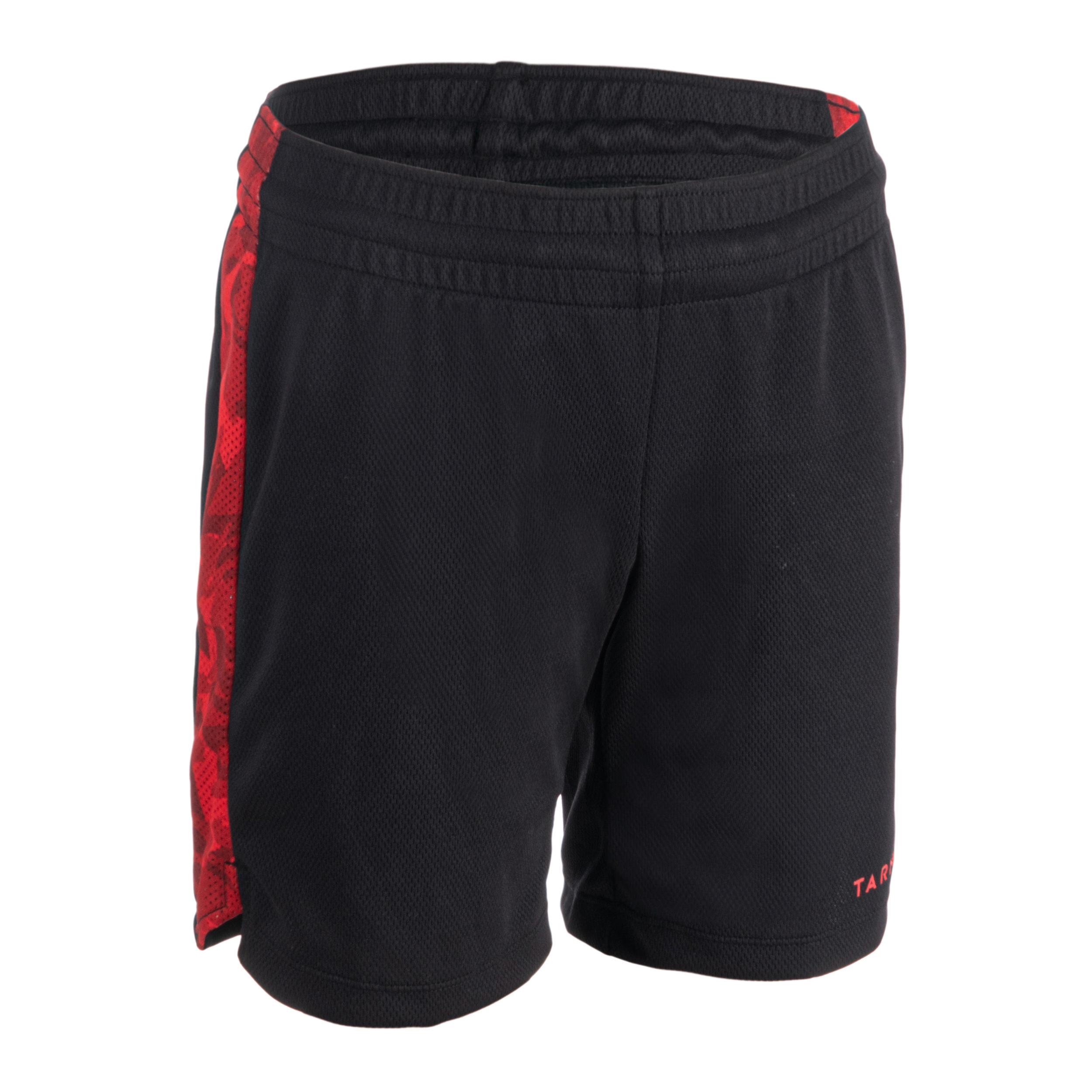 

Kid's Shorts Basketball SH500 - Black/Red -  By TARMAK | Decathlon