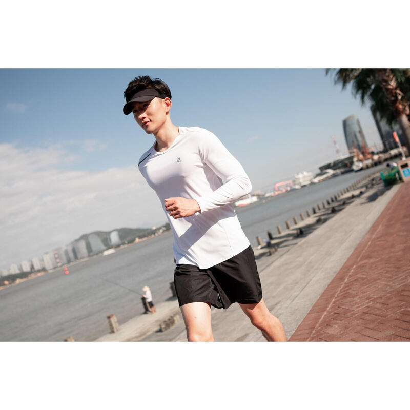 Breathable Long-sleeved T-Shirt Sun Protection – Men - White