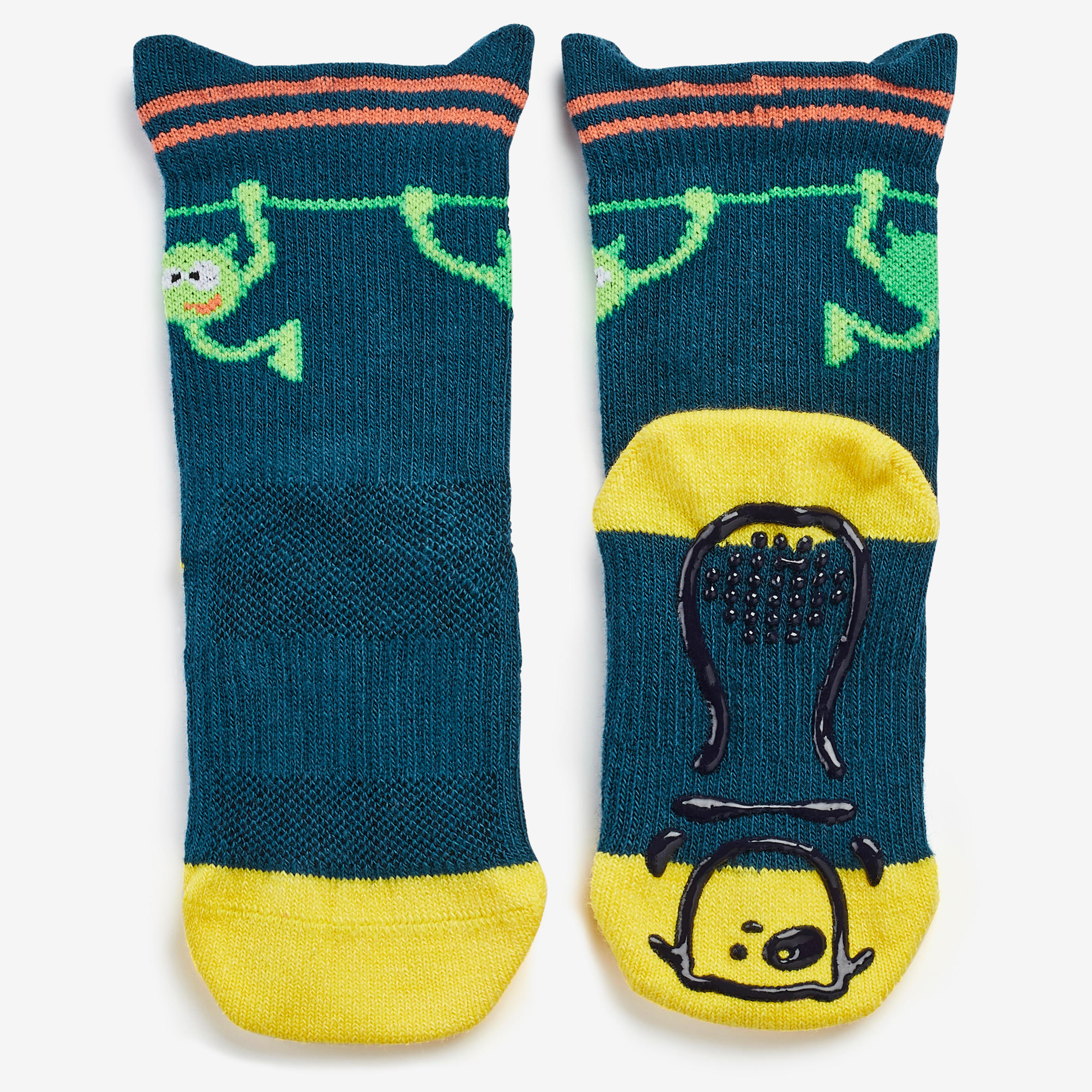 Kids' Breathable Non-Slip Socks - Blue/Yellow 2/3