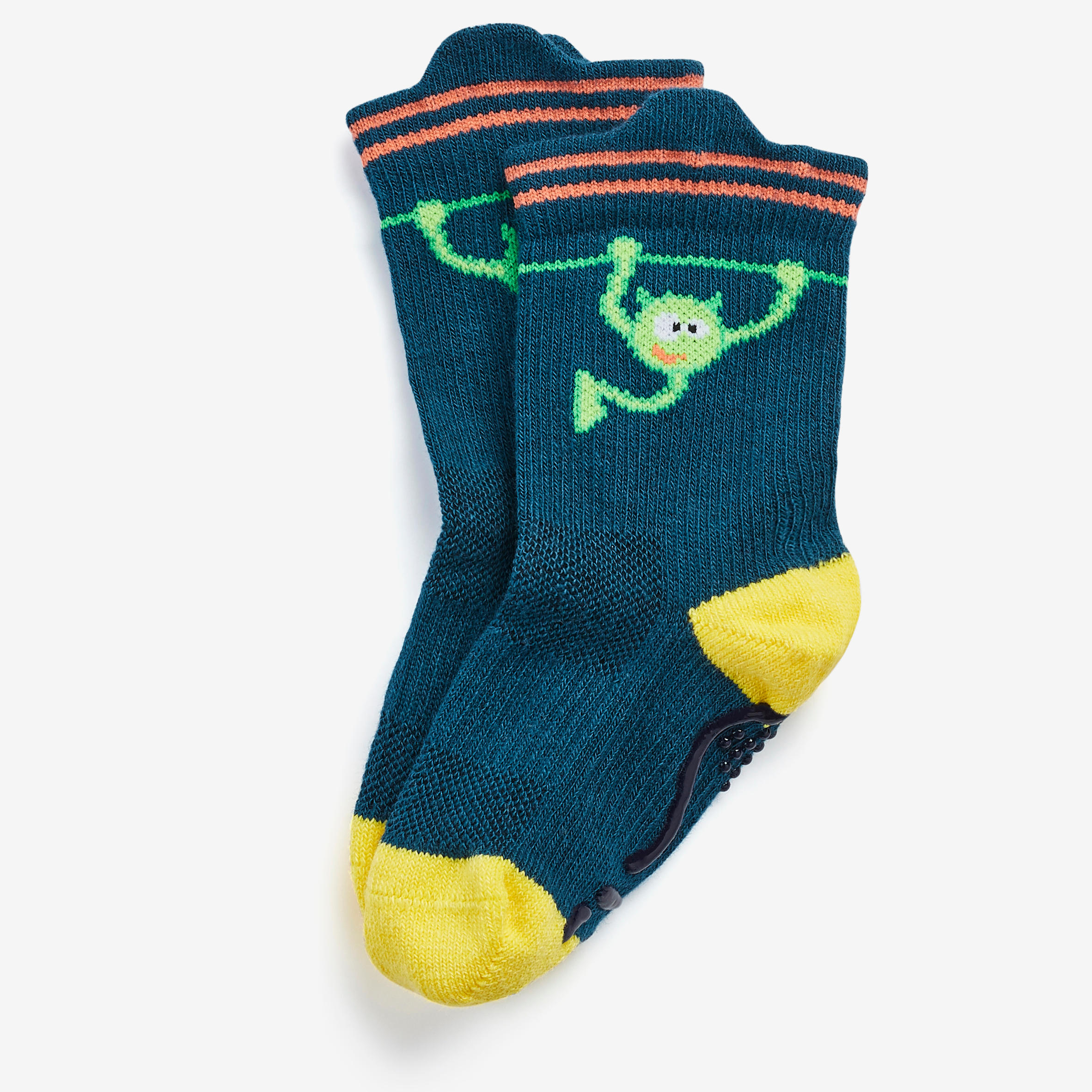 Kids' Breathable Non-Slip Socks - Blue/Yellow 3/3