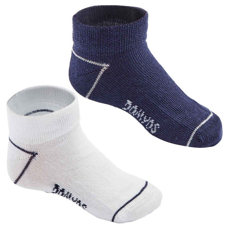 Turnsocken Basic Low 2er-Pack Kinder weiss/marineblau Turnsocken Basic Low 2er-Pack Kinder weiss/marineblau