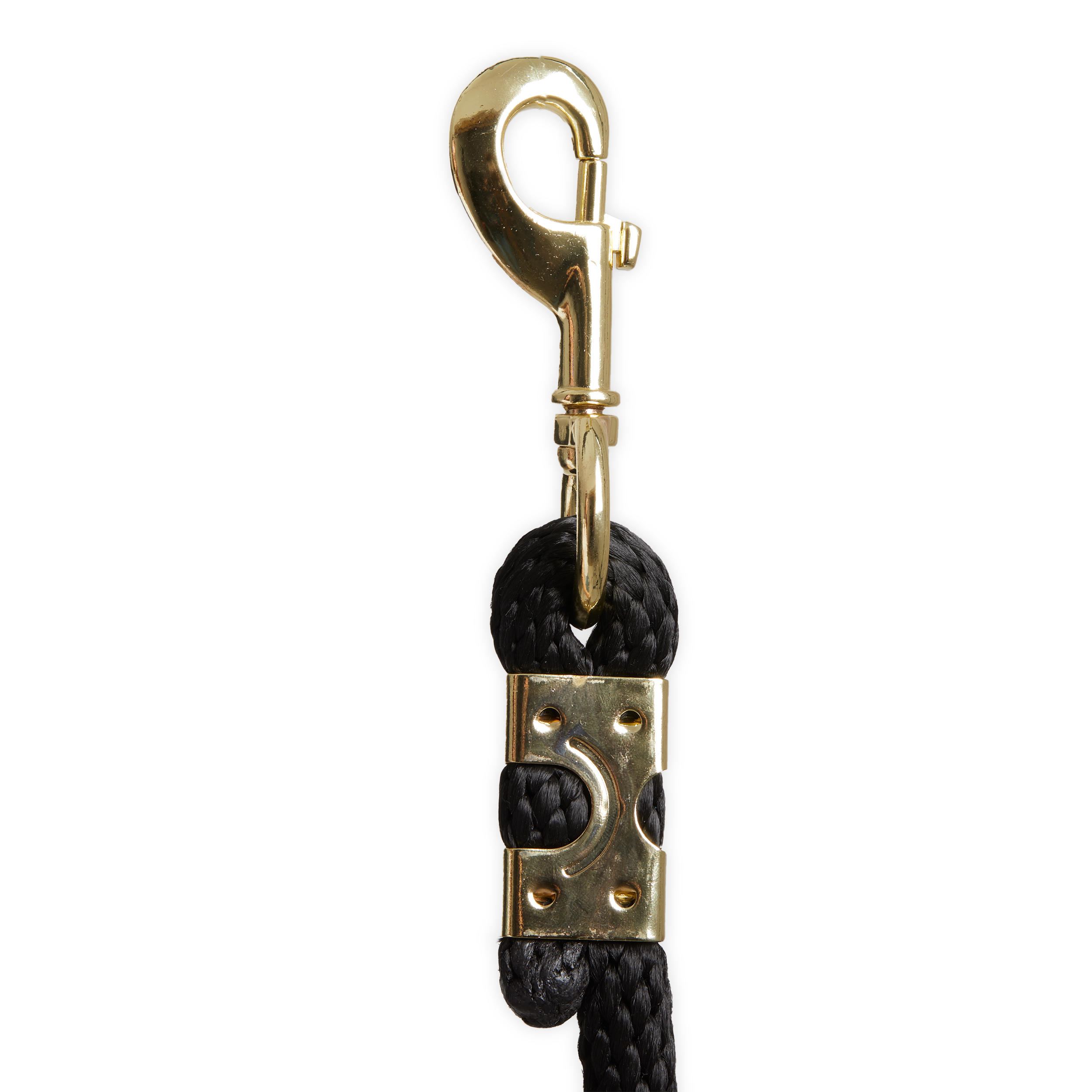 Halstertouw voor paarden en pony's 500 zwart/goud 2/2