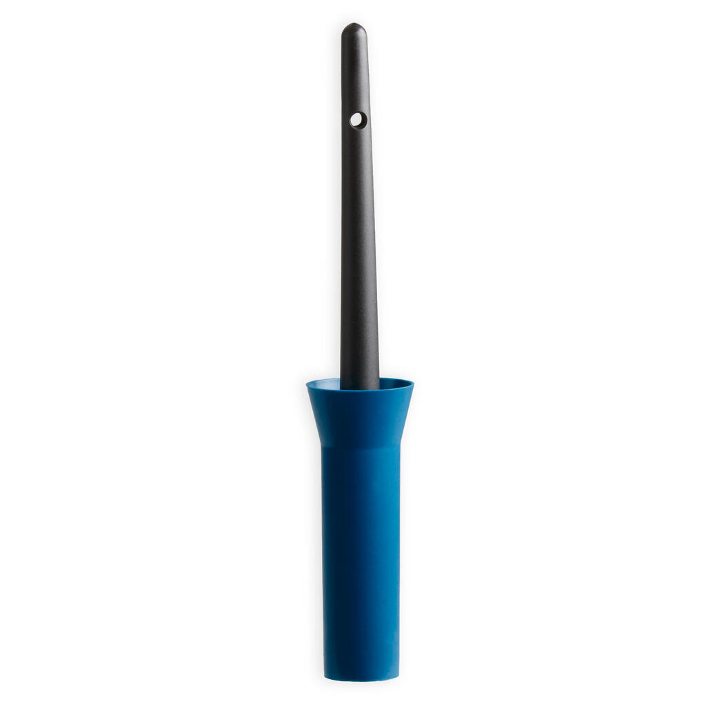 Capped Equestrian Brush - Turquoise Blue