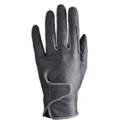 
      500 Women's Horse Riding Gloves - Black
  