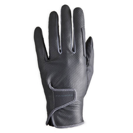 500 Women's Horse Riding Gloves - Black