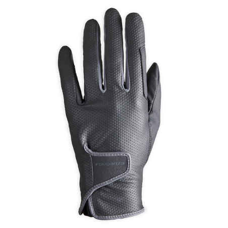 Guantes de equitación para Mujer - Fouganza 500 negro