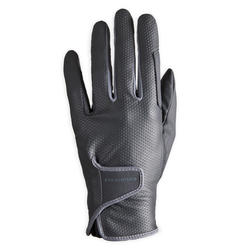 Gants équitation femme 500 noir