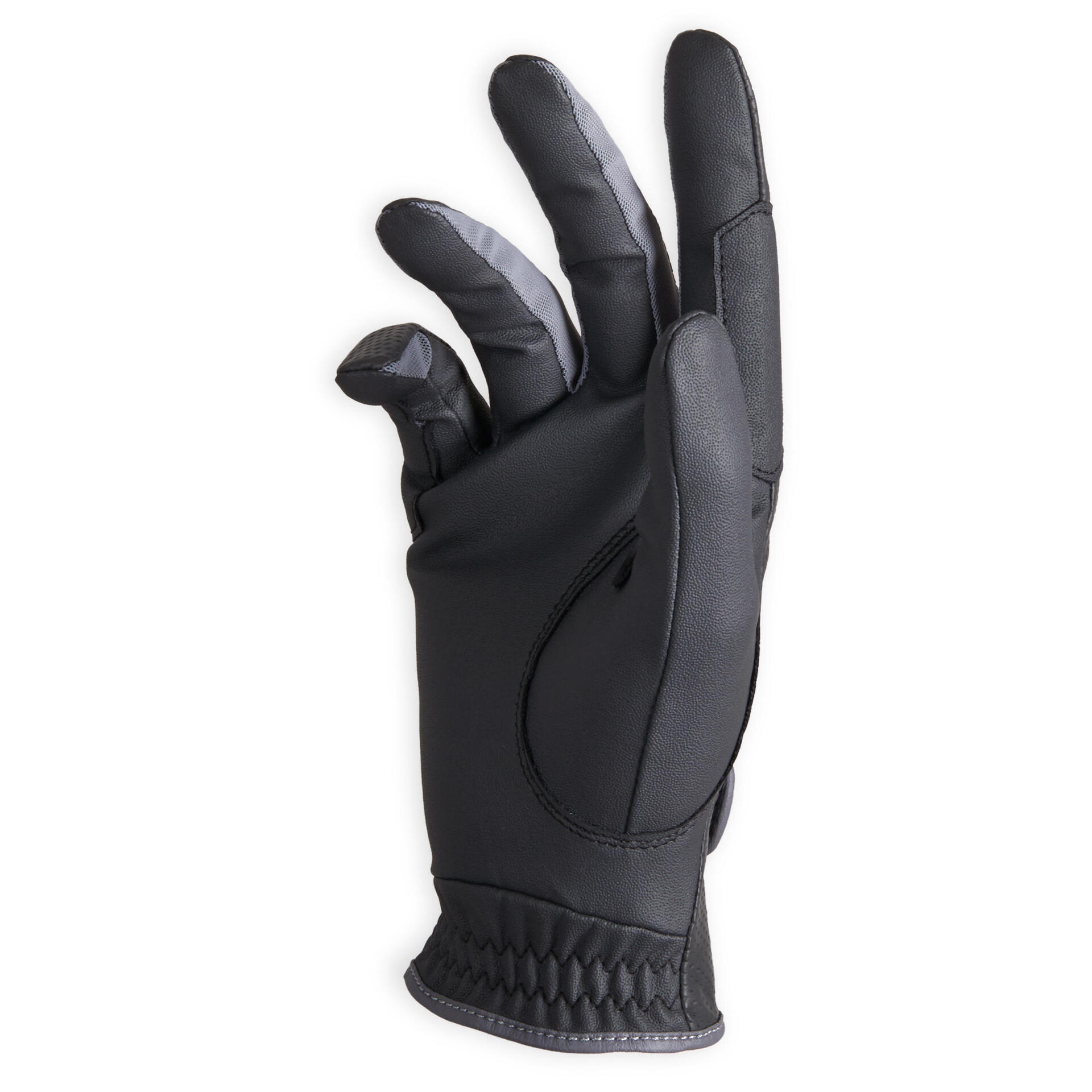 500 Women's Horse Riding Gloves Black