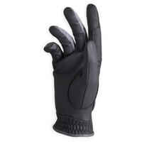 Guantes Equitación Fouganza 500 Mujer Negro