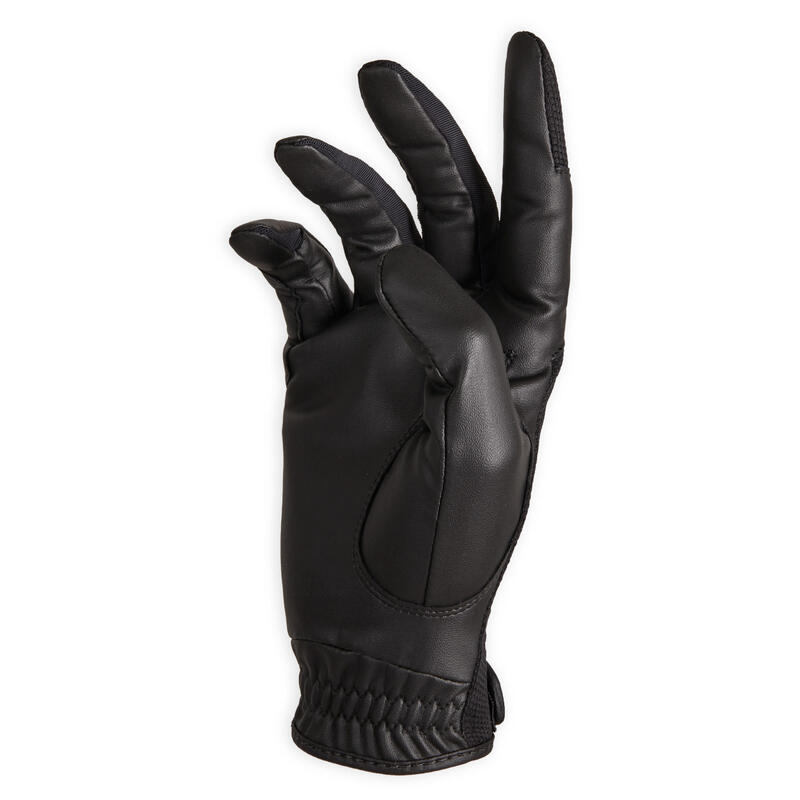 Dámské jezdecké rukavice 560 černé