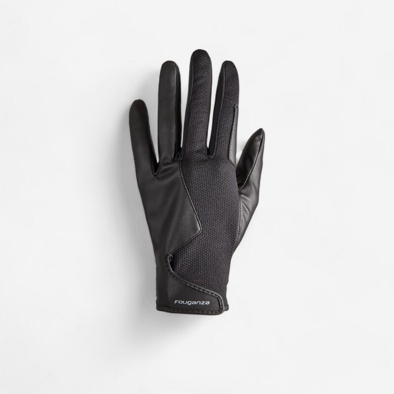 Gants équitation femme 560 noir