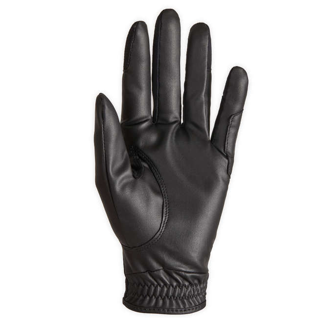 FOUGANZA 560 Women's Horse Riding Gloves Black Decathlon