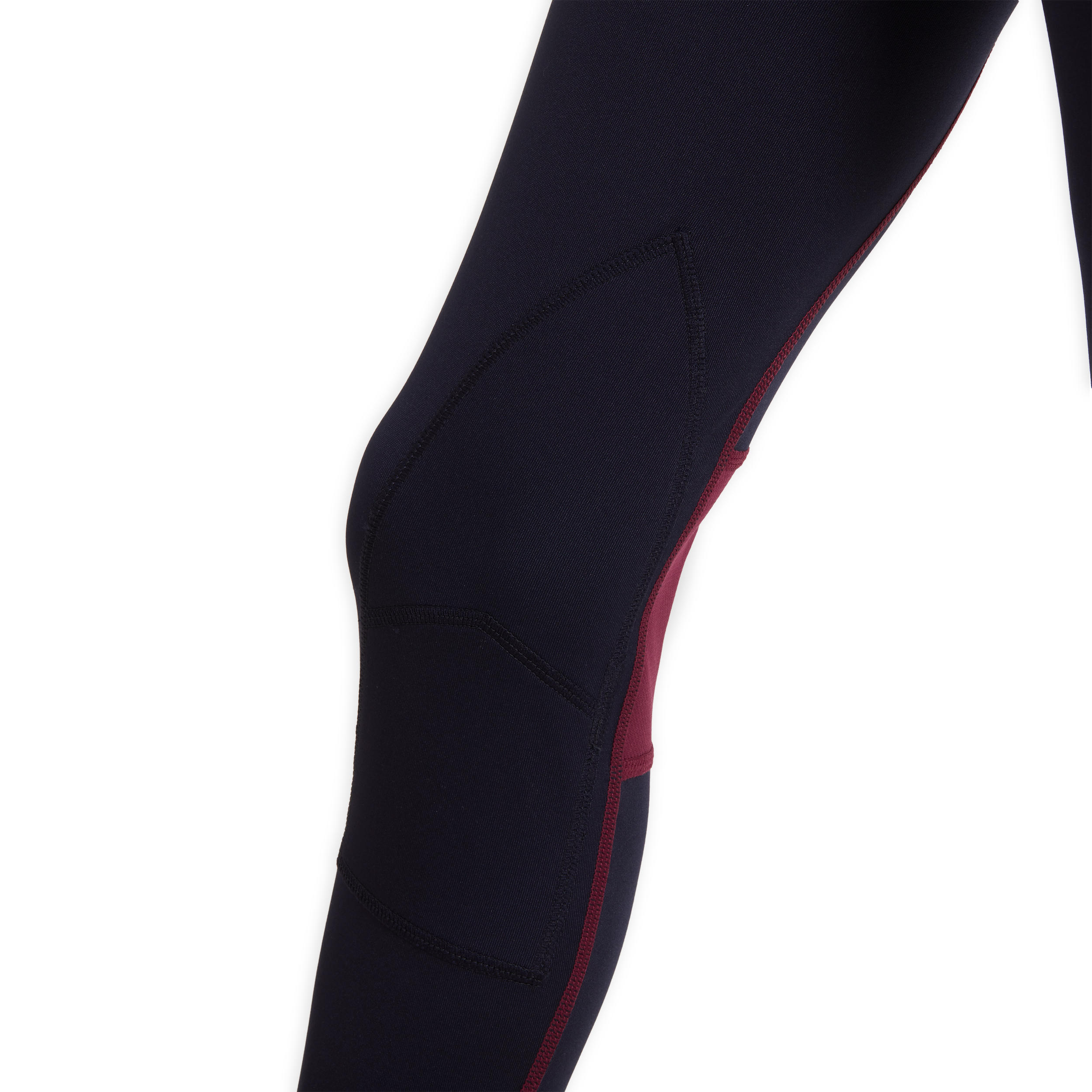 Kids' Horse Riding Jodhpurs 100 Light - Navy Blue/Plum 8/9