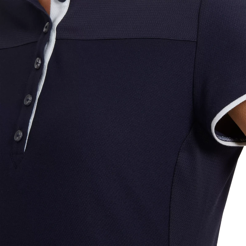 Поло женское 500 черное FOUGANZA