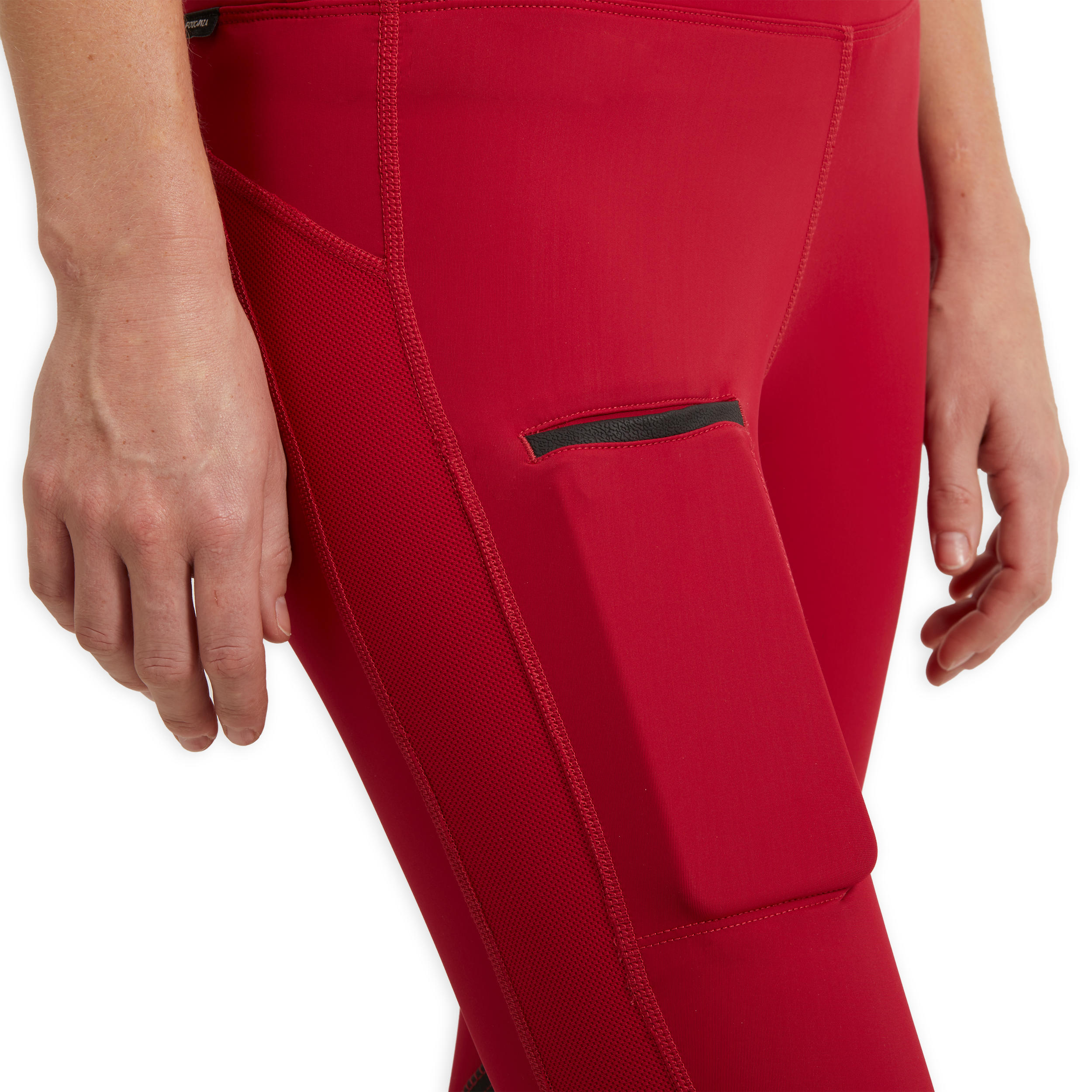 Women's Horse Riding Leggings 100 Light - Raspberry 9/12