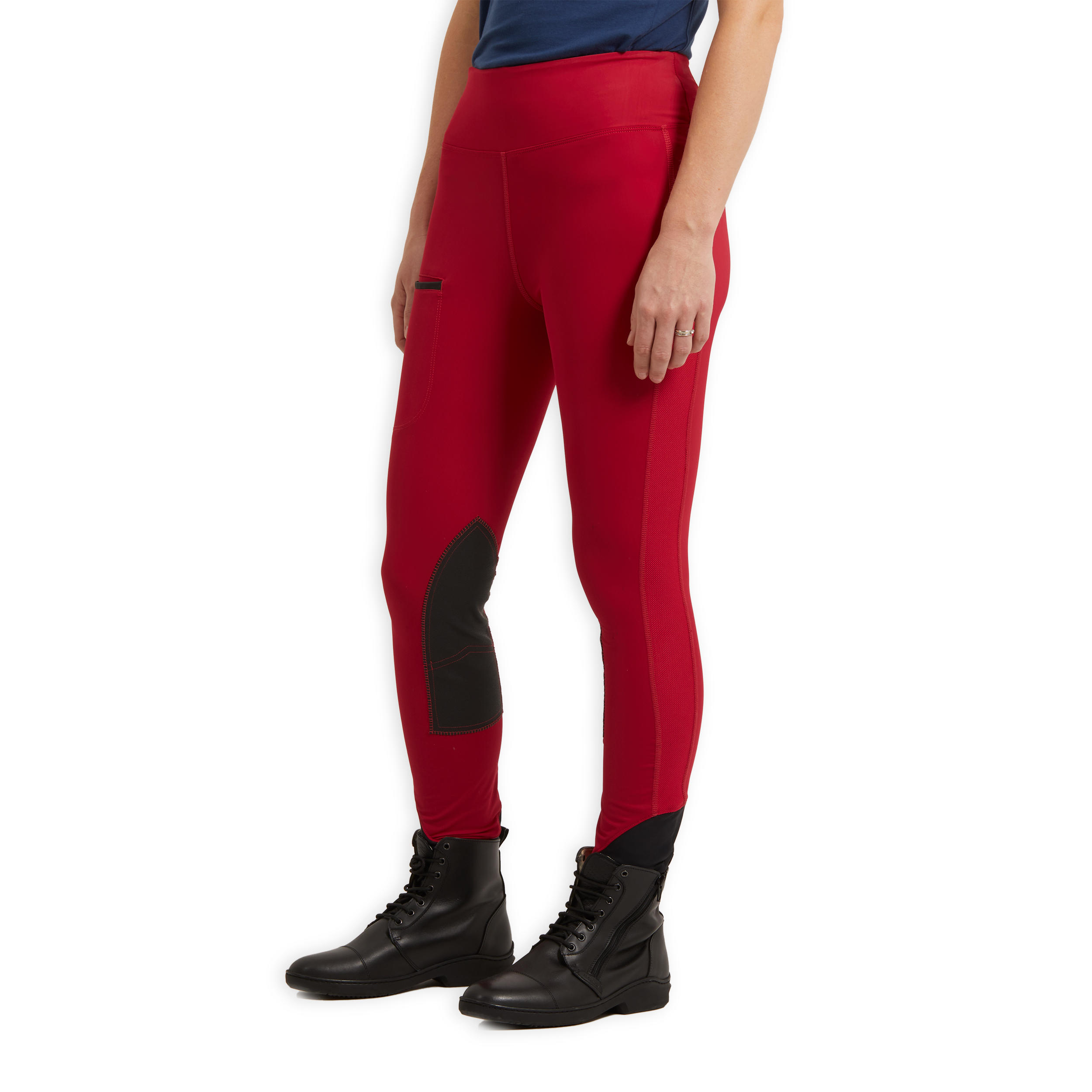 Women's Horse Riding Leggings 100 Light - Raspberry 6/12