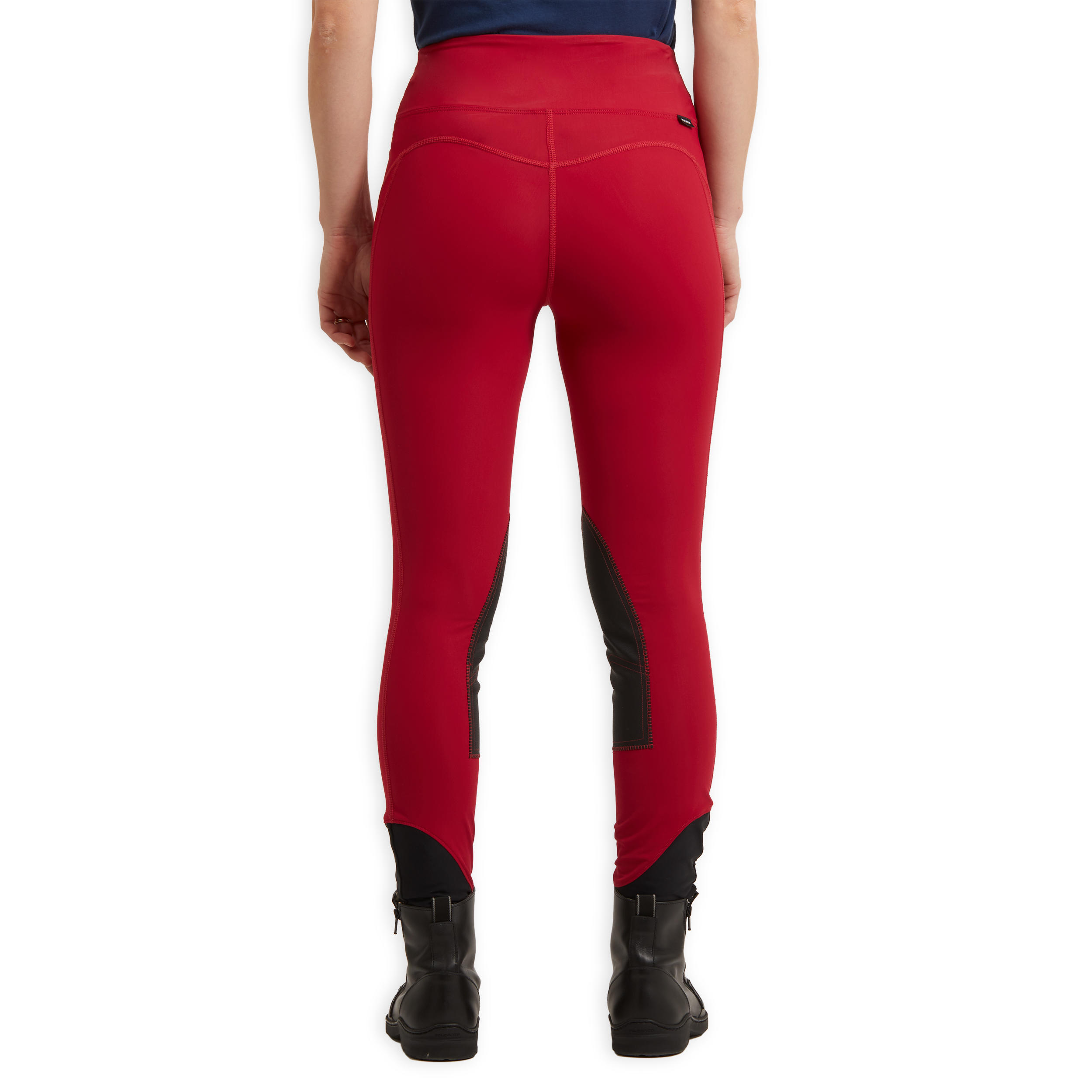 Women's Horse Riding Leggings 100 Light - Raspberry 7/12