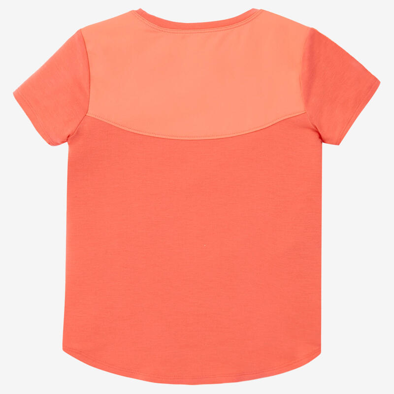 Ademend en licht T-shirt voor kleutergym oranje