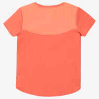 T-Shirt leicht atmungsaktiv Babyturnen orange