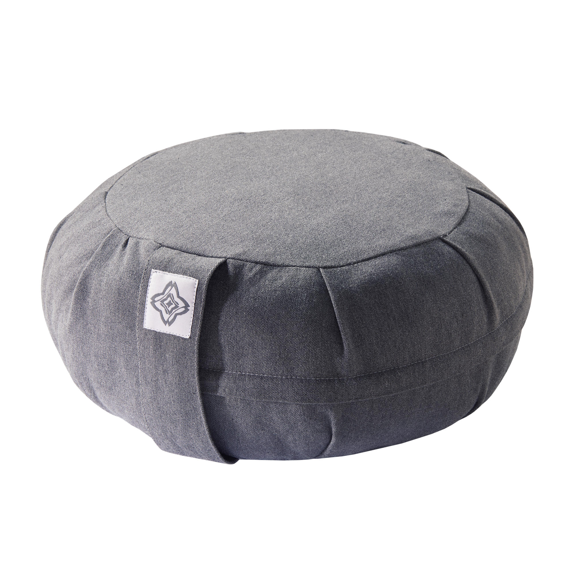 cuscino yoga zafu grigio melange 35x18cm
