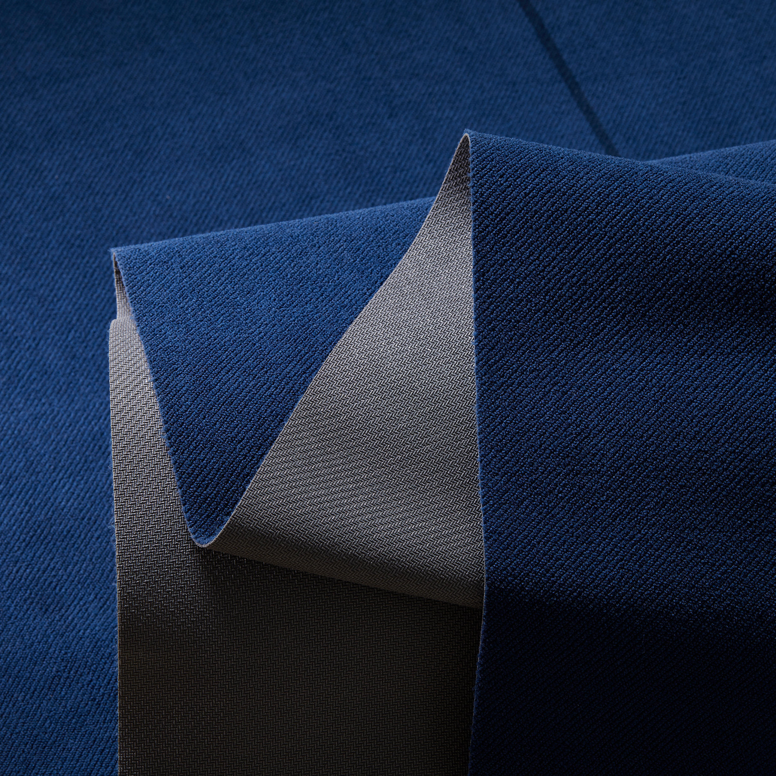 Non-Slip Yoga Towel 183 cm ⨯ 61 cm ⨯ 1 mm - Grey/Blue 5/5