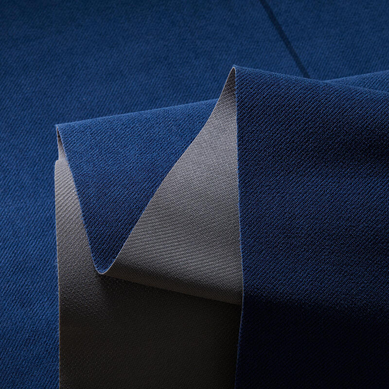 Protiskluzový ručník na jógu 183 cm × 61 cm × 1 mm šedo-modrý